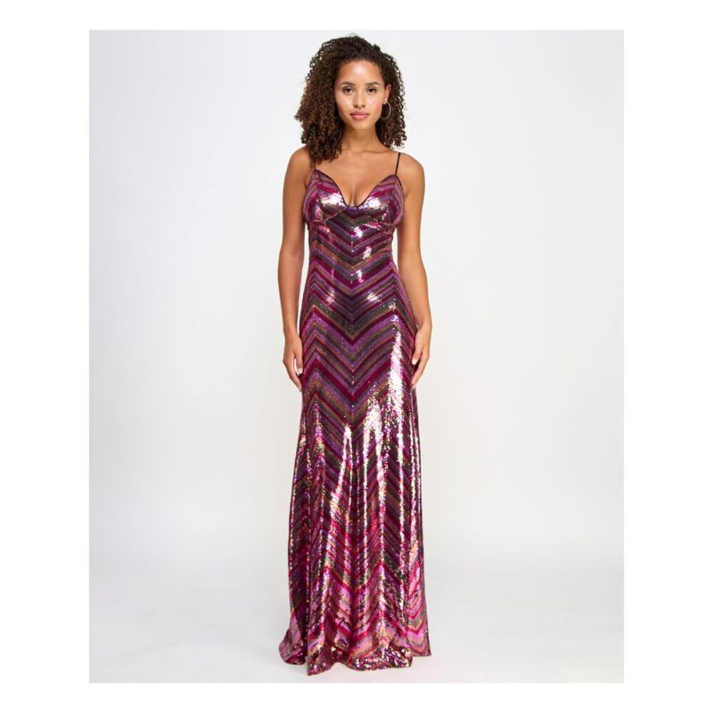 NWT VIOLET WEEKEND Womens Dress Pink Up Open Back Lined Juniors 3\4